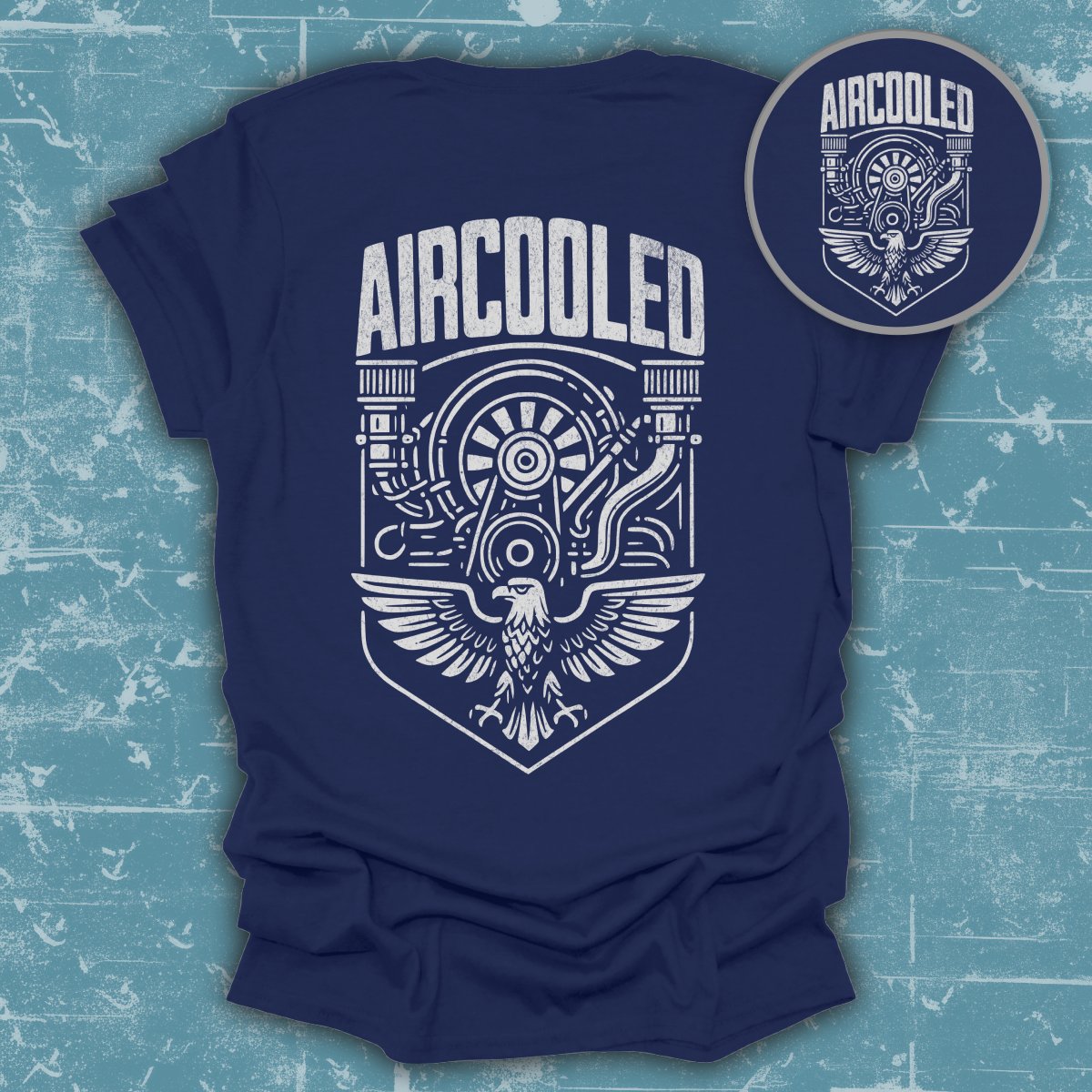 Aircooled Engine Graphic Design T-shirt Product