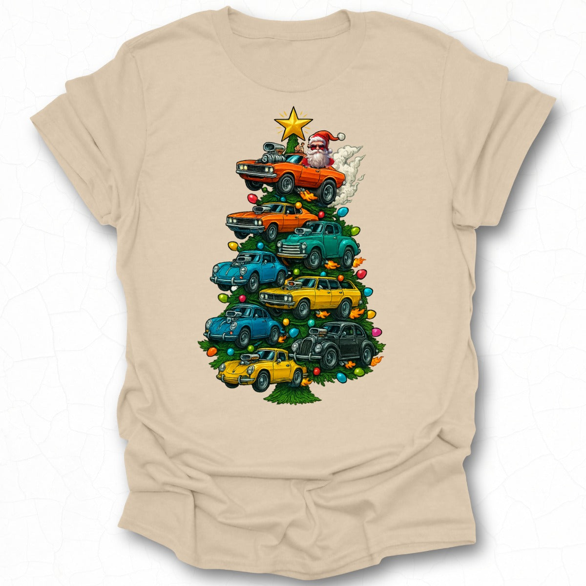 Christmas Tree of Vintage Cars Festive Apparel