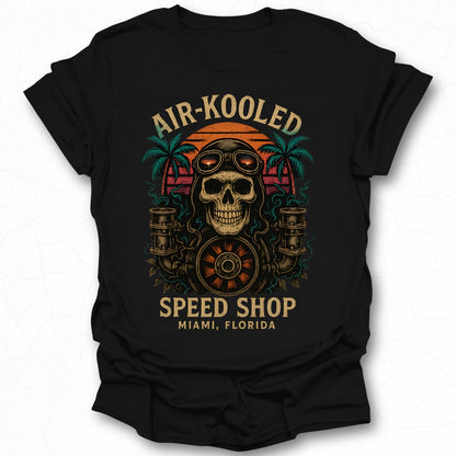 Vintage Air-Kooled Speed Shop Miami Florida Tee
