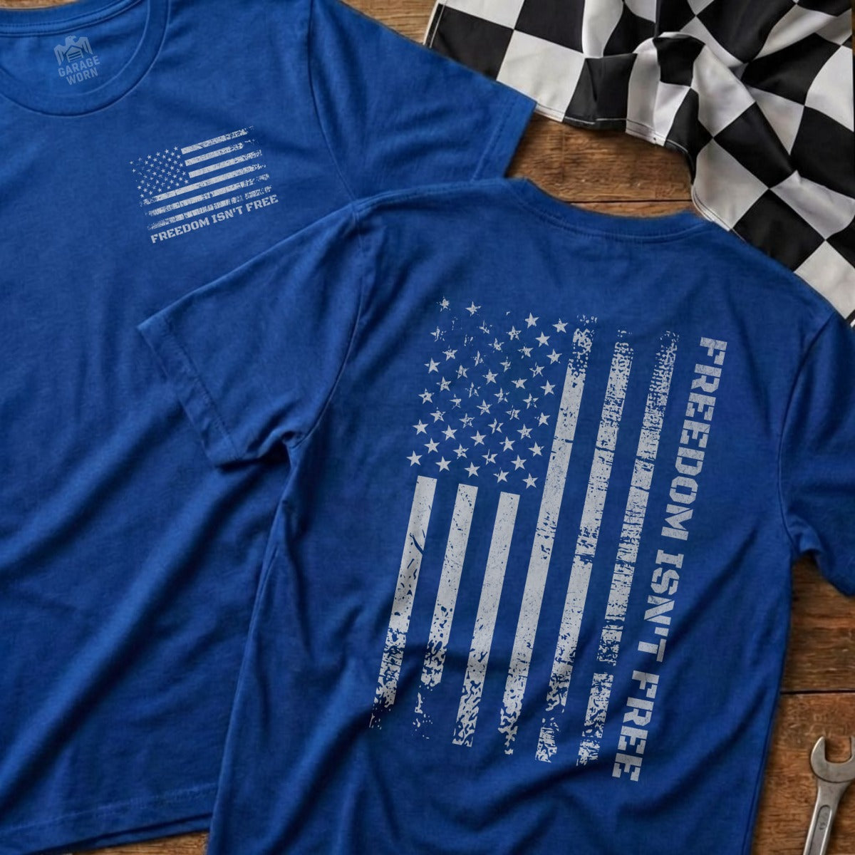 FREEDOM ISN'T FREE American Flag Graphic T-Shirt product type