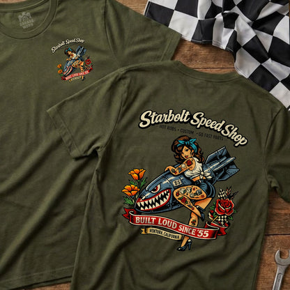 Starbolt Speed Shop Built Loud Since '55 Shirt