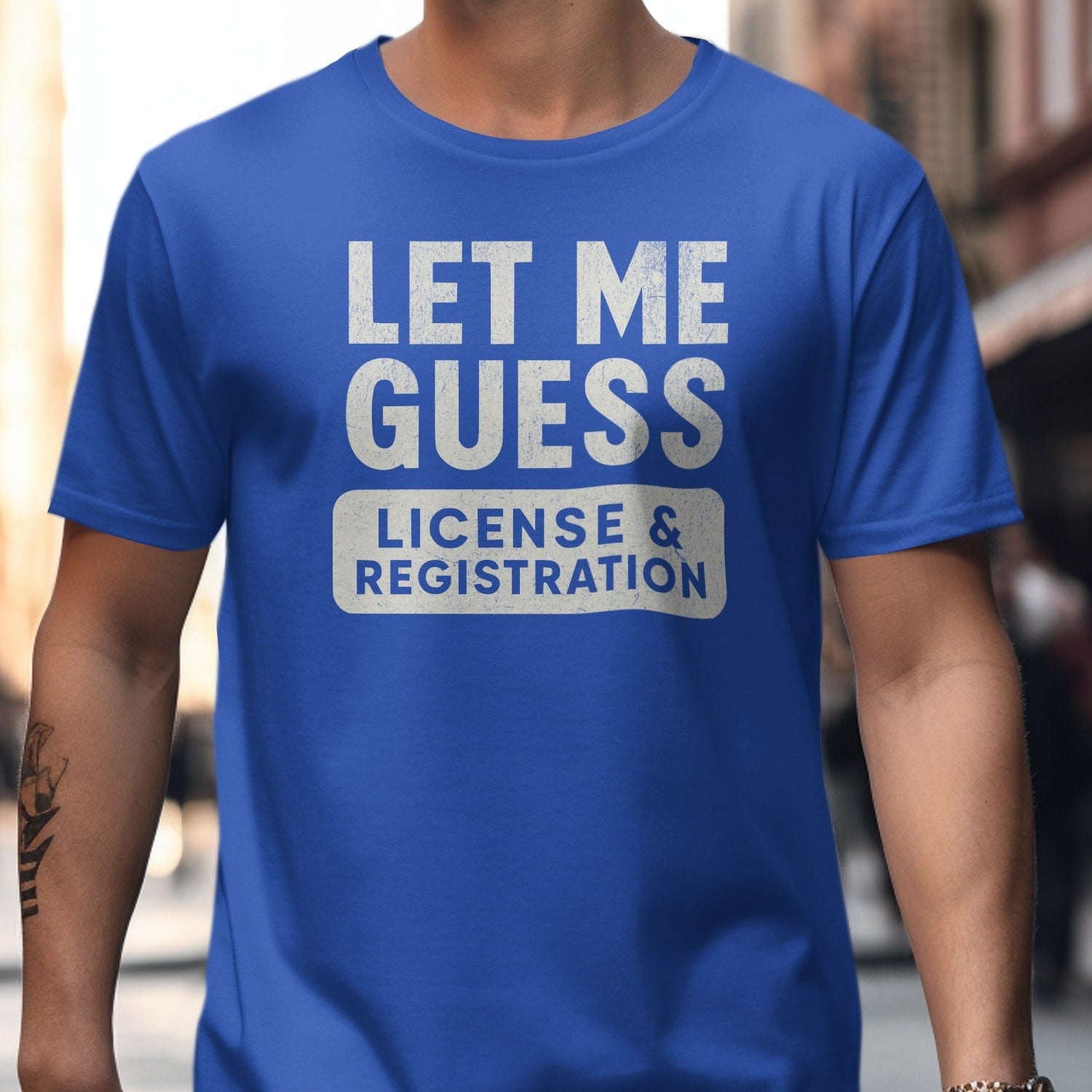 License and Registration Graphic T-Shirt product type