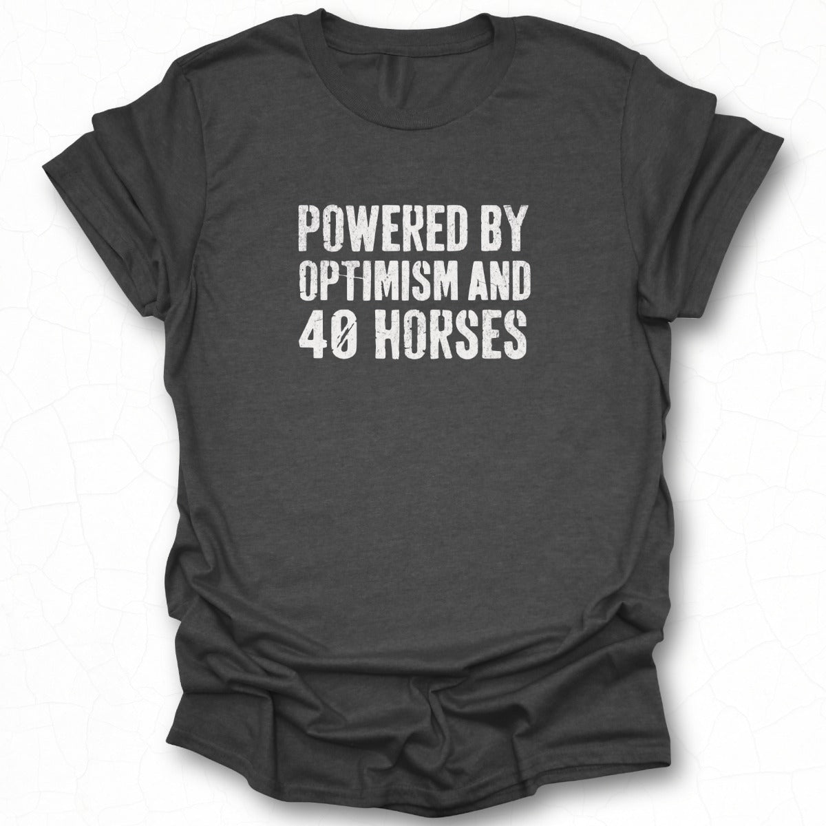 Powered by Optimism and 40 Horses Graphic Tee