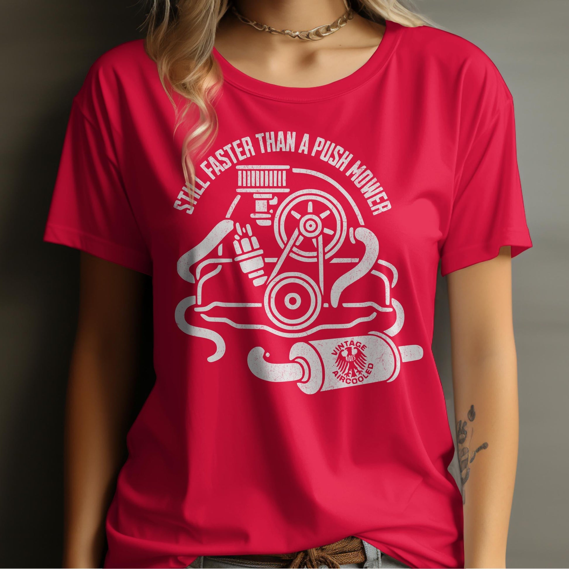 Still Faster Than A Push Mower Graphic Tee product