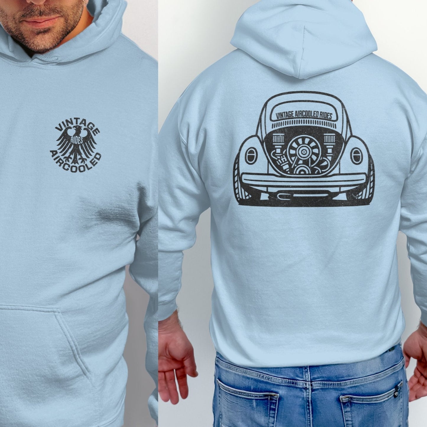 Vintage Aircooled Rides Graphic Hooded Sweatshirt product type