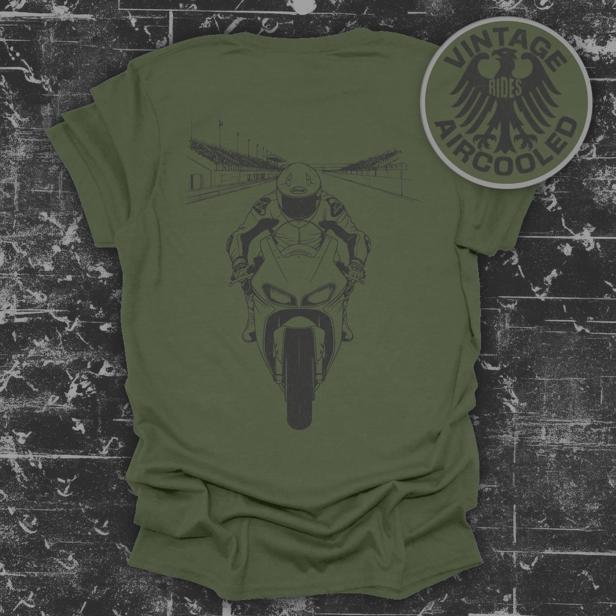 Vintage Rides Aircooled Motorcycle Art product