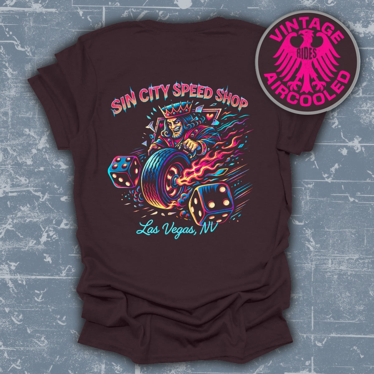 Sin City Speed Shop Las Vegas Custom Graphic Shirt