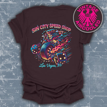 Sin City Speed Shop Las Vegas Custom Graphic Shirt