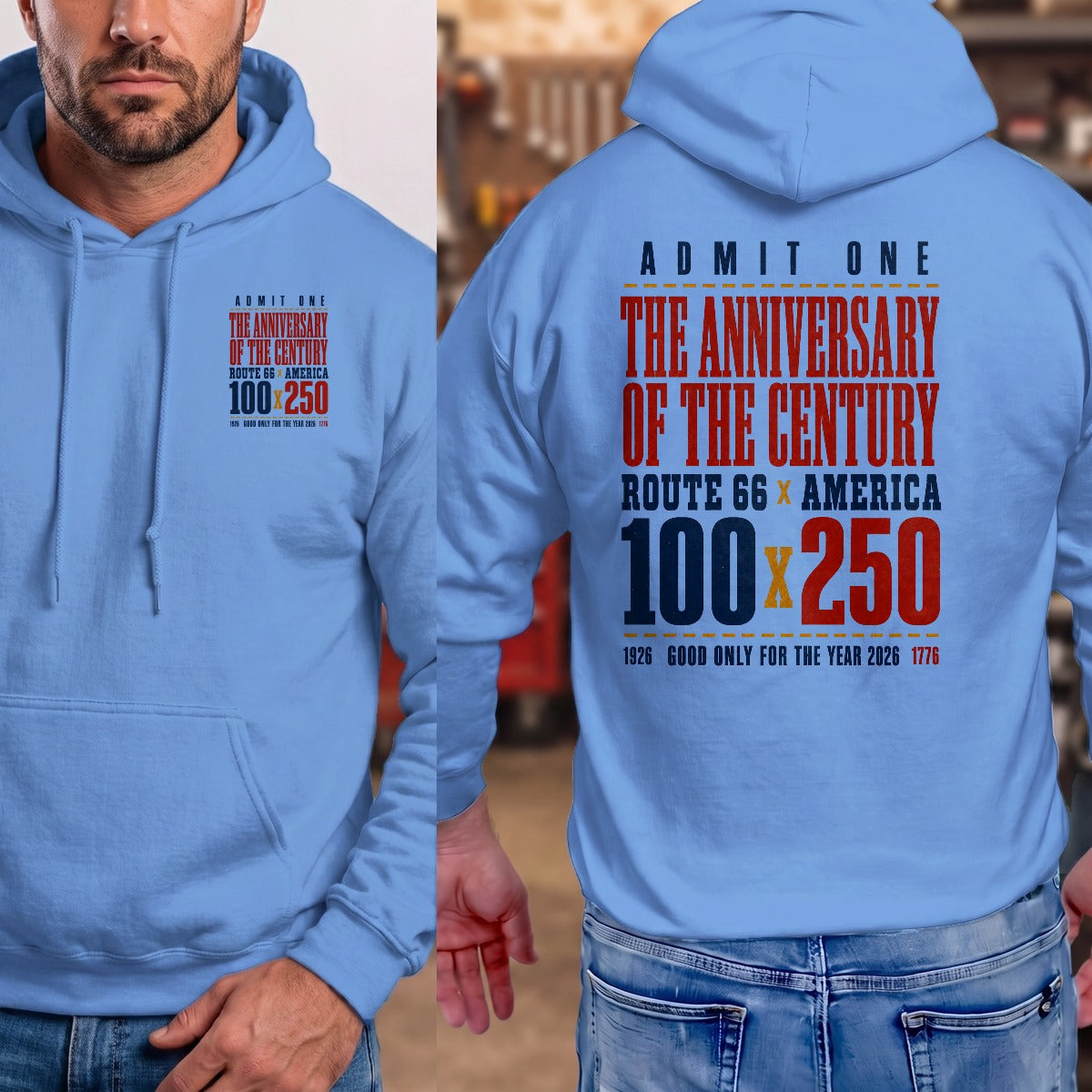 Carolina Blue | Front & Back