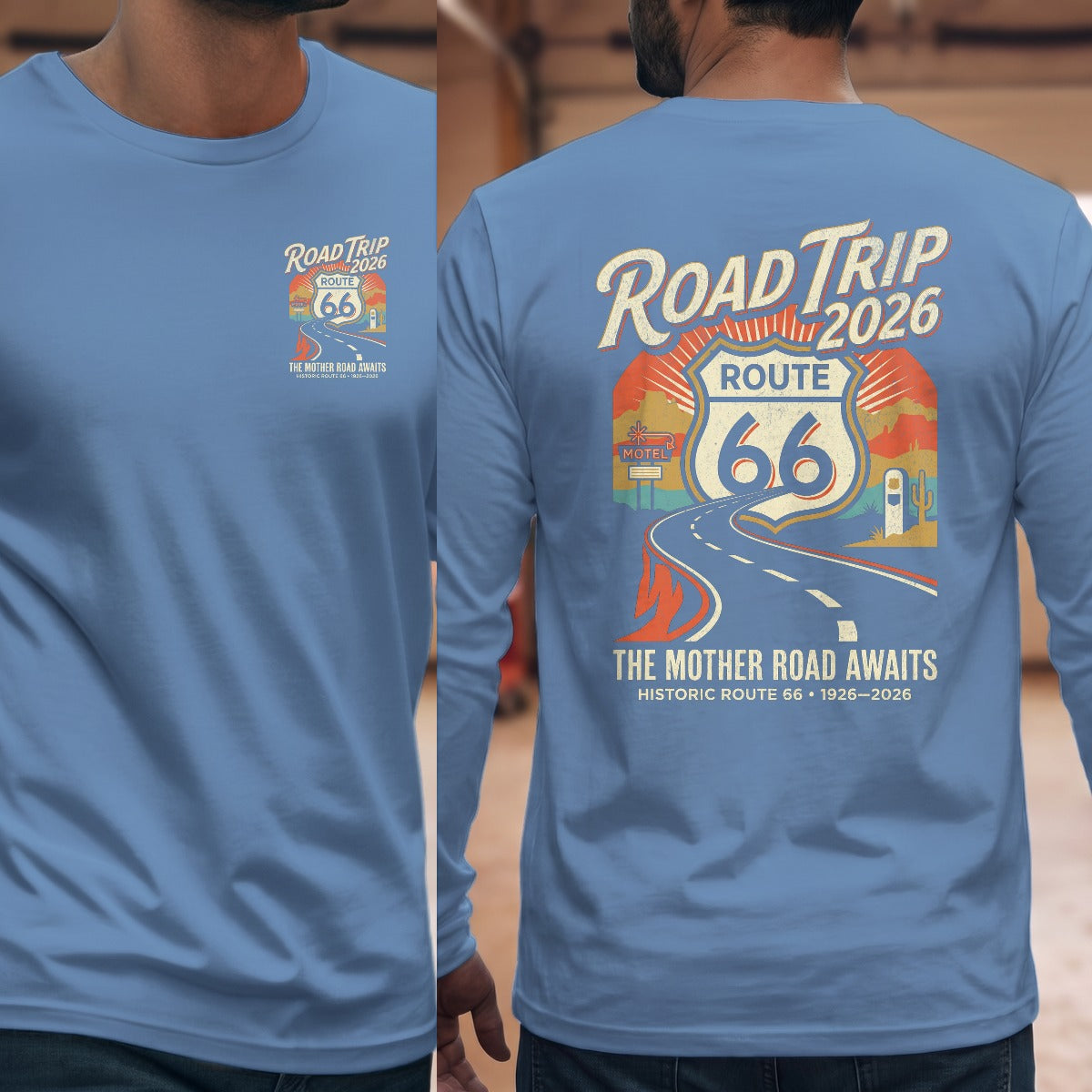 Carolina Blue | Left Chest + Back