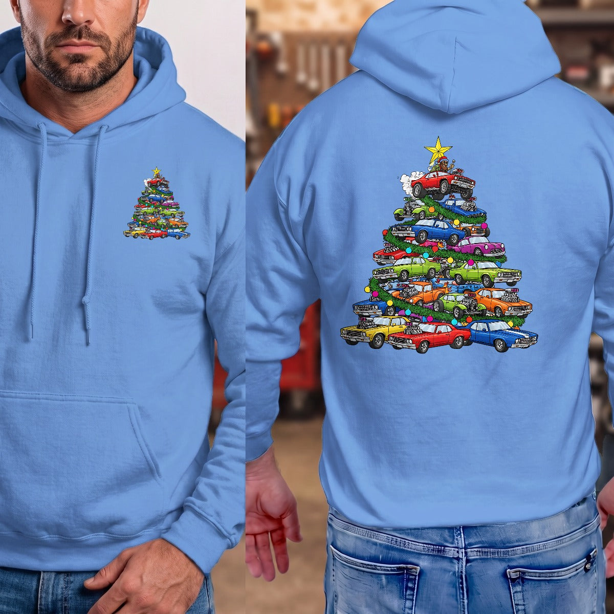 Carolina Blue | Left Chest + Back