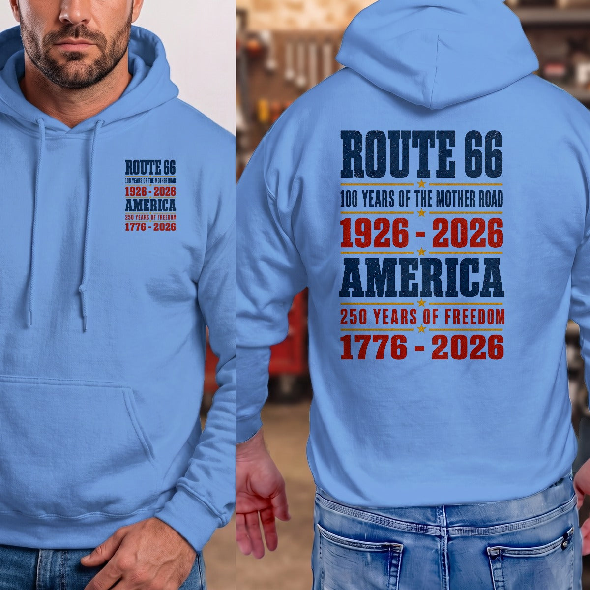 Carolina Blue | Front & Back