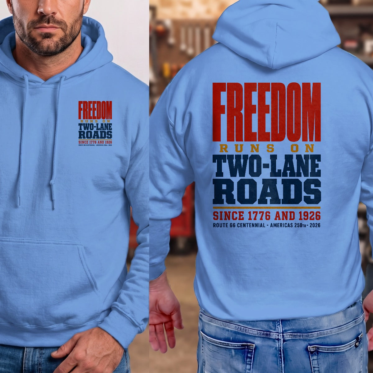 Carolina Blue | Front & Back