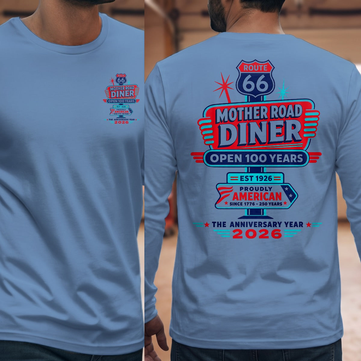 Carolina Blue | Front & Back
