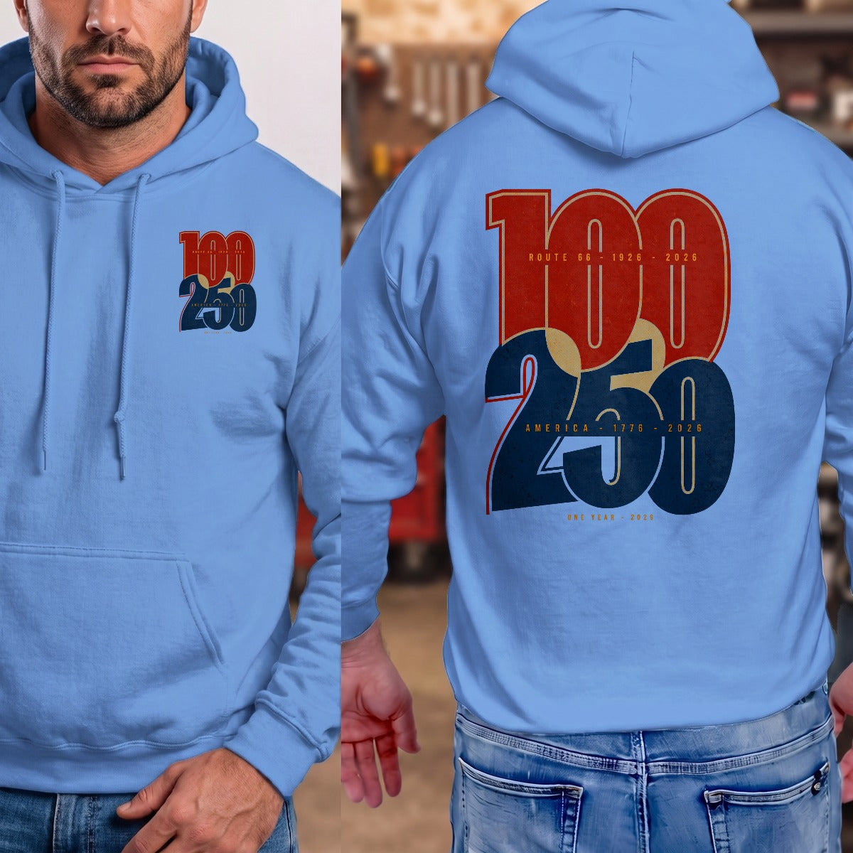 Carolina Blue | Front & Back