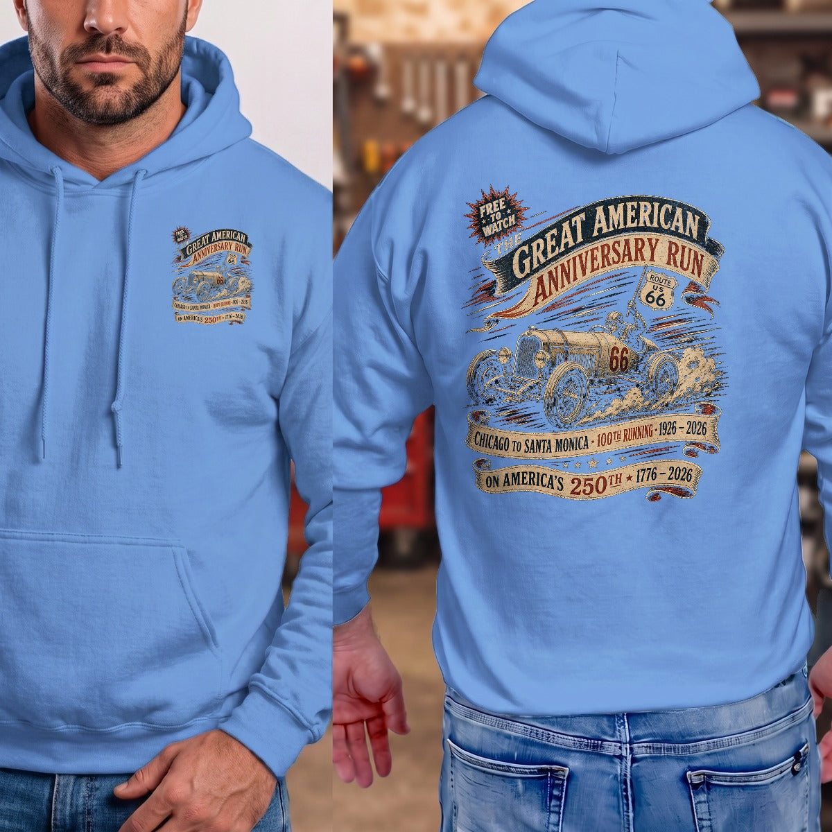 Carolina Blue | Front & Back