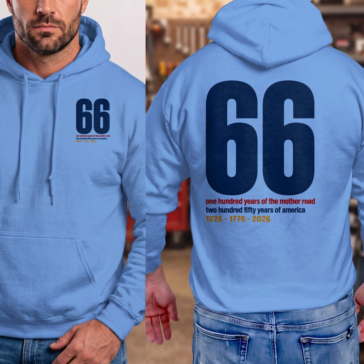 Carolina Blue | Front & Back