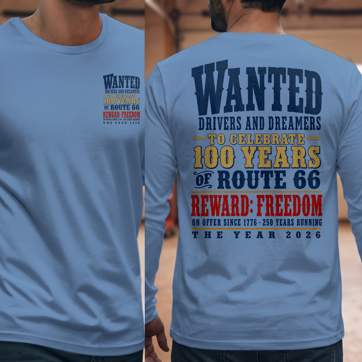 Carolina Blue | Front & Back