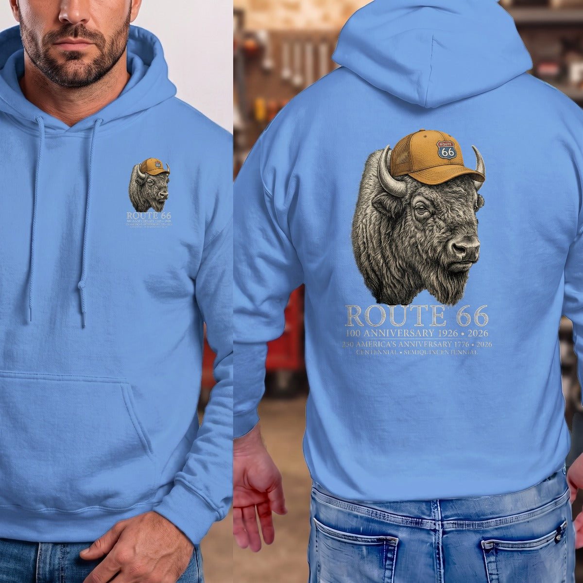 Carolina Blue | Front & Back