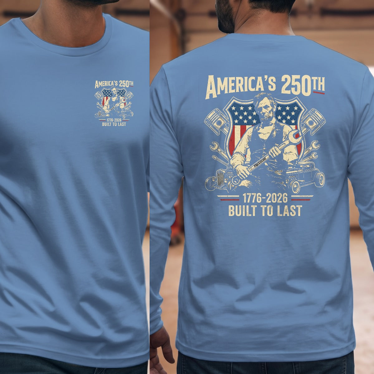 Carolina Blue | Left Chest + Back