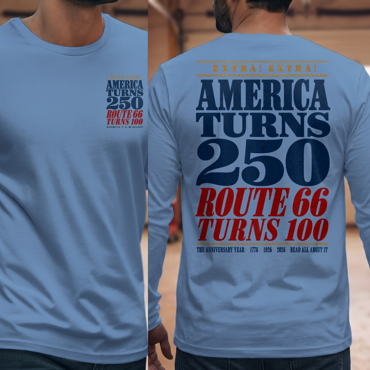 Carolina Blue | Front & Back