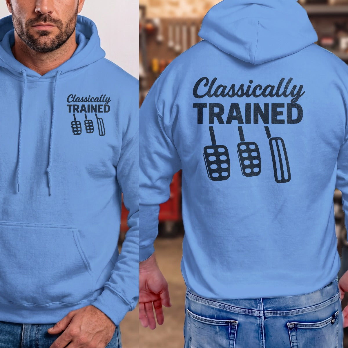 Carolina Blue | Left Chest + Back