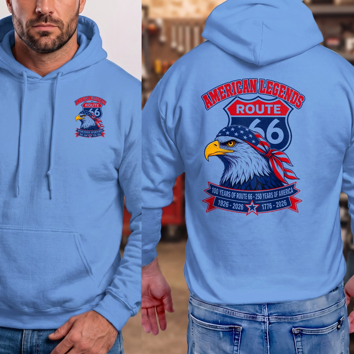 Carolina Blue | Front & Back
