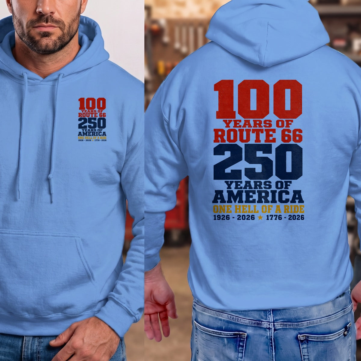Carolina Blue | Front & Back