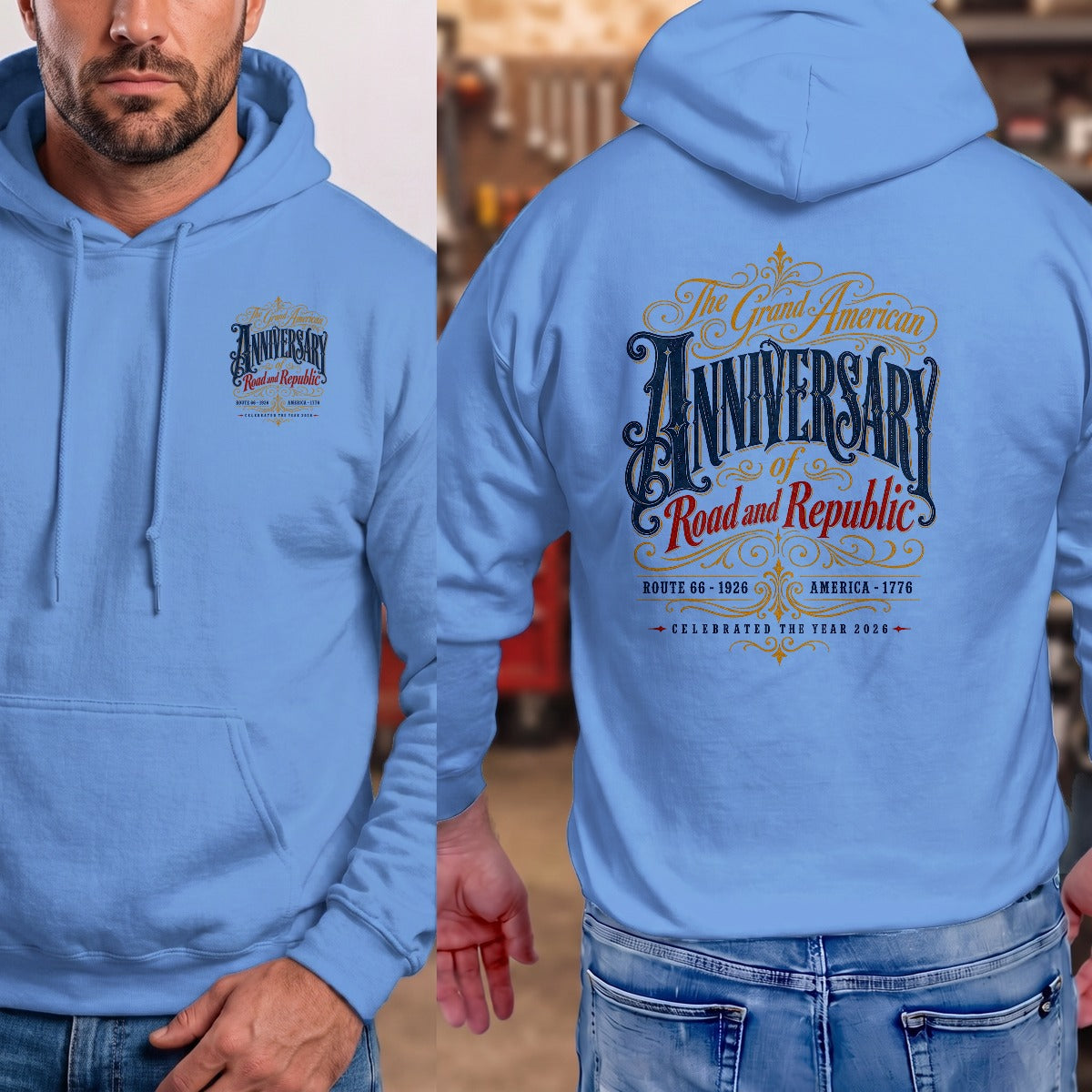 Carolina Blue | Front & Back