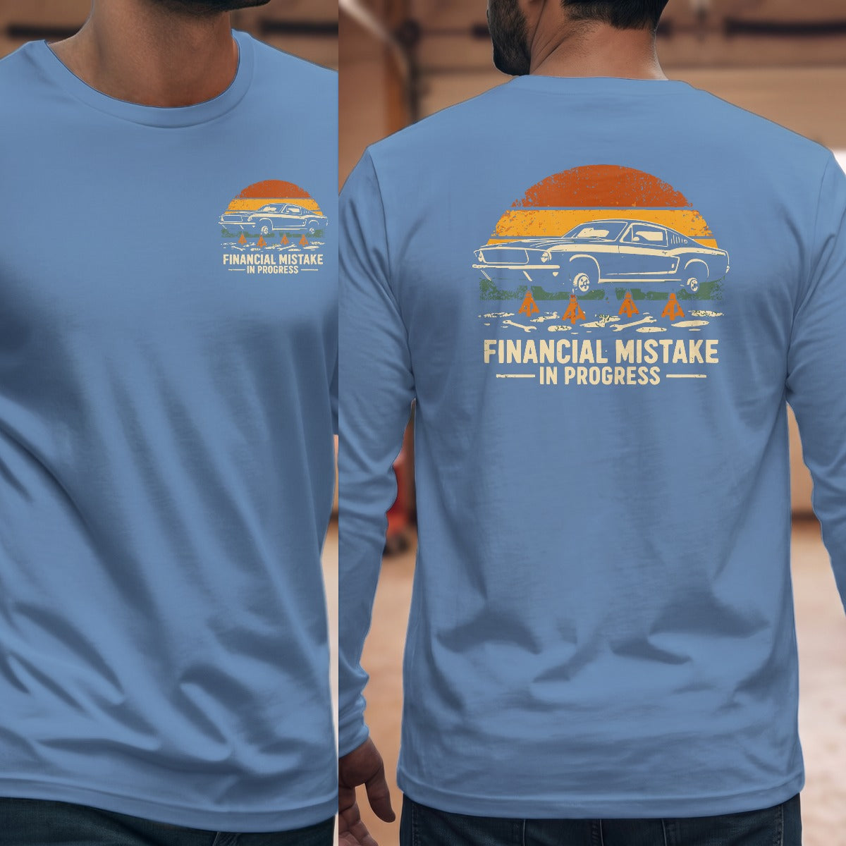 Carolina Blue | Left Chest + Back