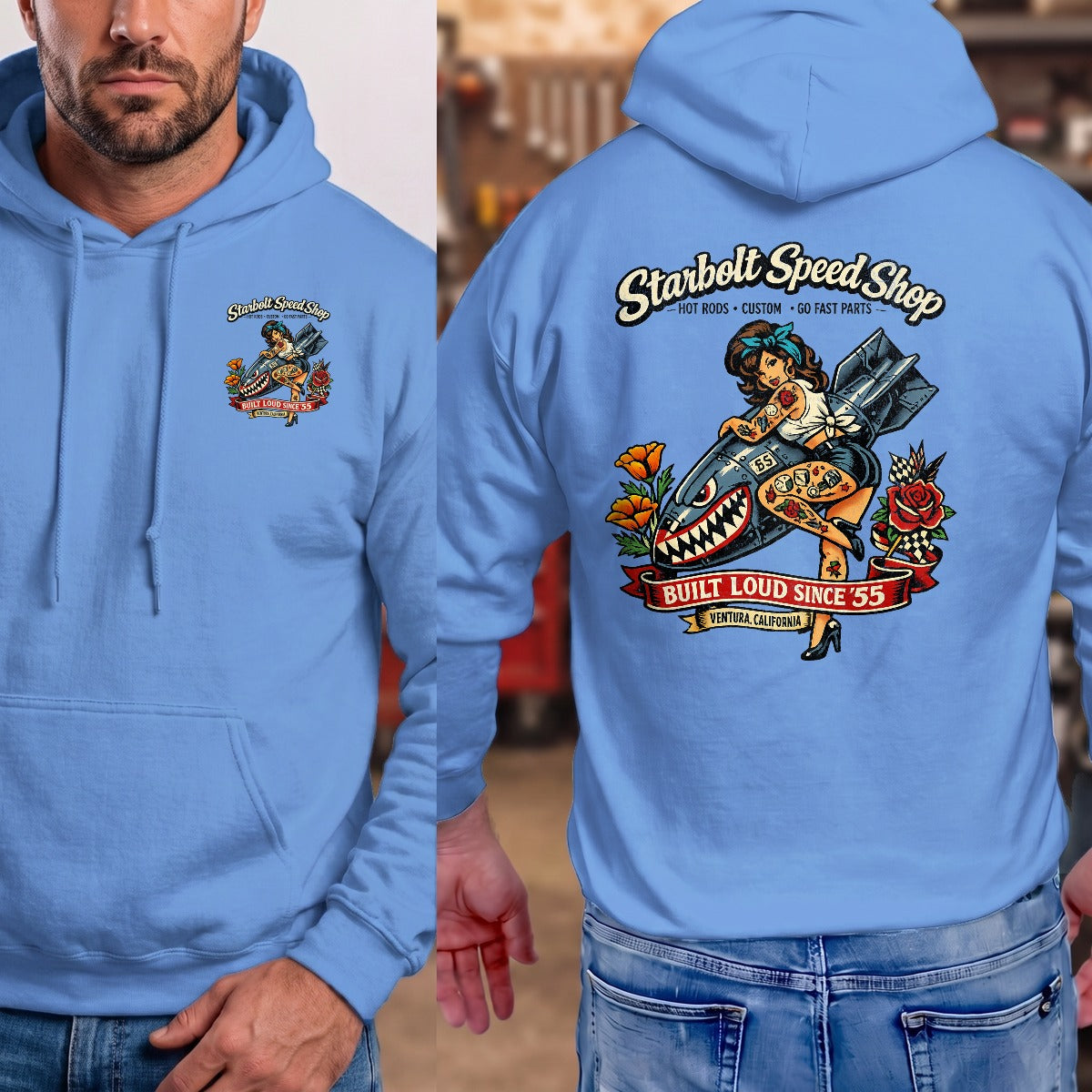 Carolina Blue | Front & Back