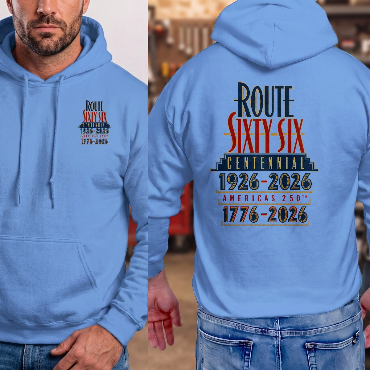 Carolina Blue | Front & Back