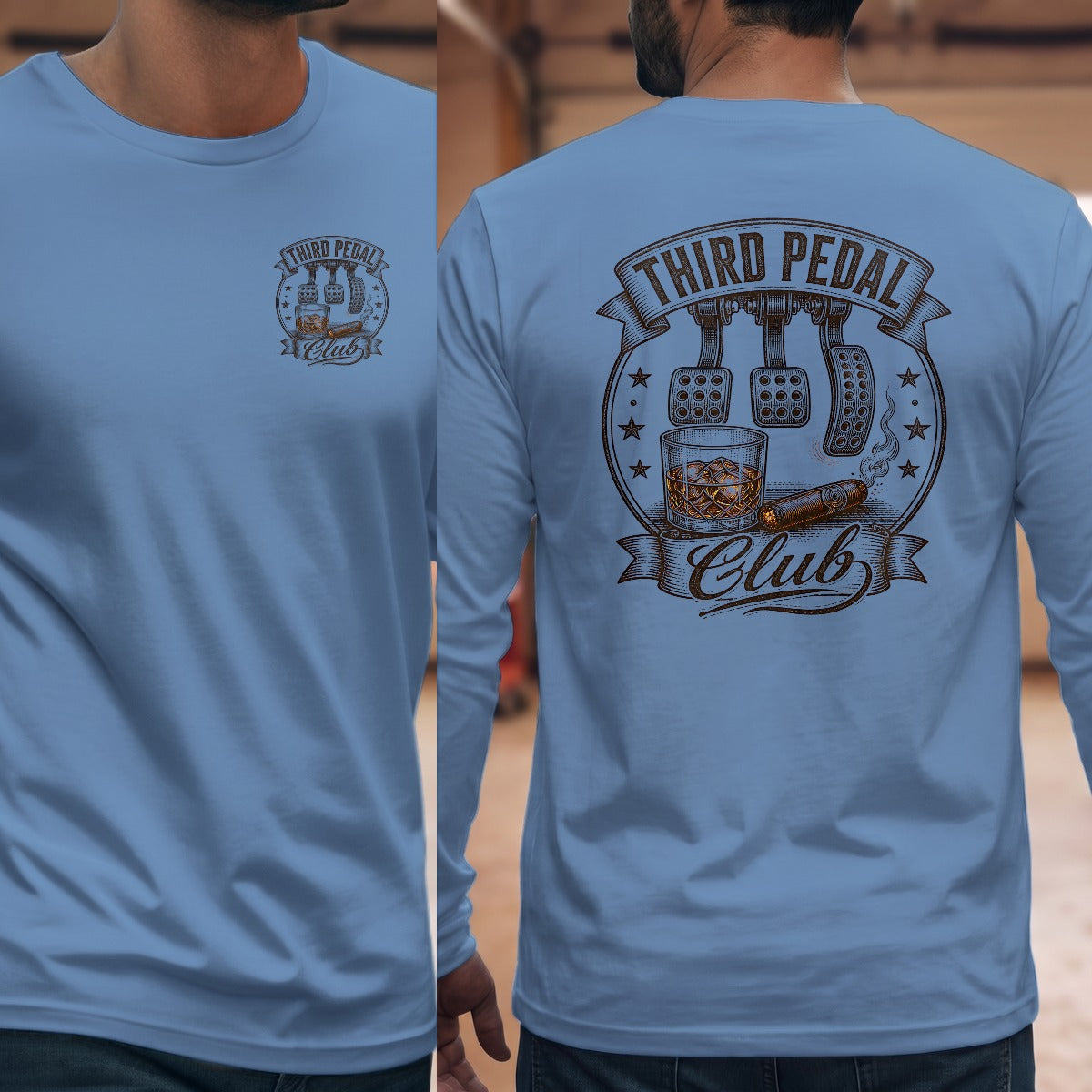 Carolina Blue | Left Chest + Back