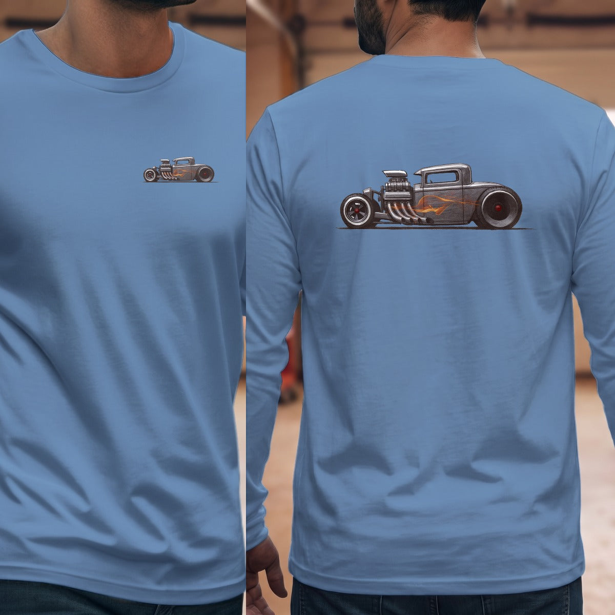 Carolina Blue | Left Chest + Back