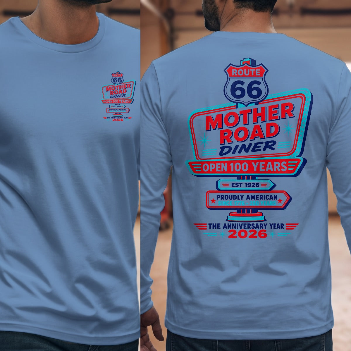 Carolina Blue | Front & Back