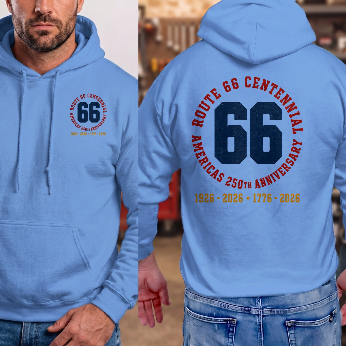 Carolina Blue | Front & Back