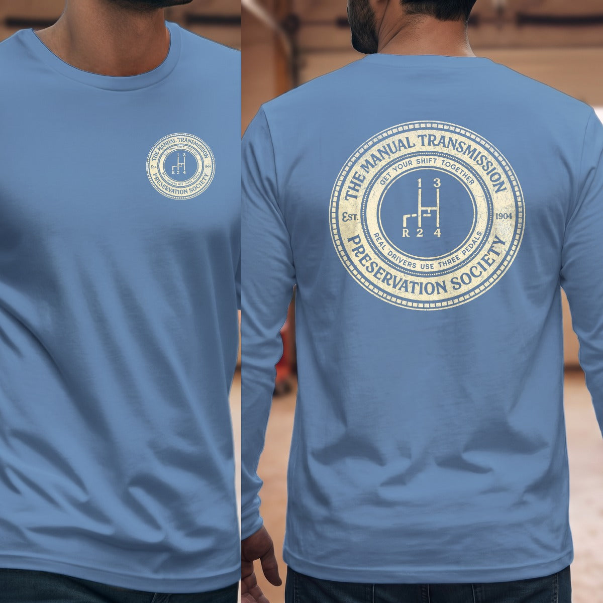 Carolina Blue | Left Chest + Back
