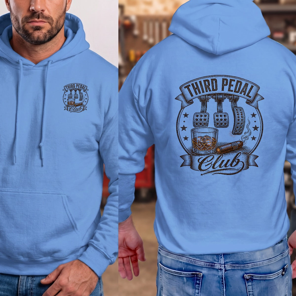 Carolina Blue | Left Chest + Back