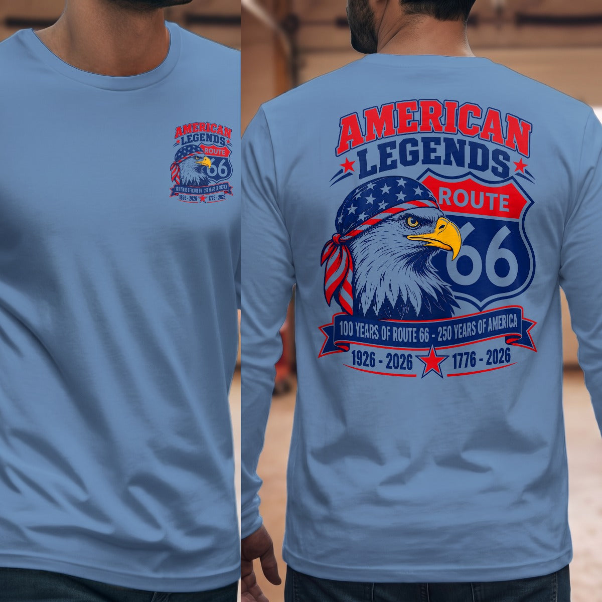 Carolina Blue | Front & Back