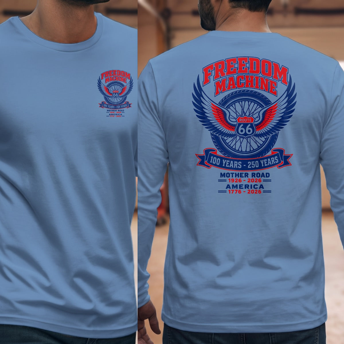 Carolina Blue | Left Chest + Back (refreshed)