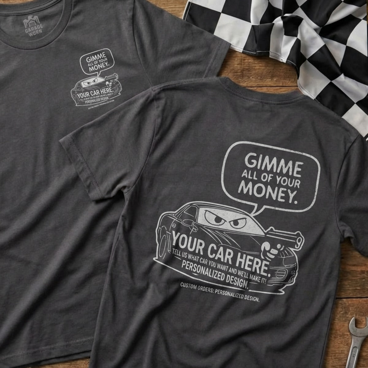 Gimme All of Your Money Car Personalized Design product type