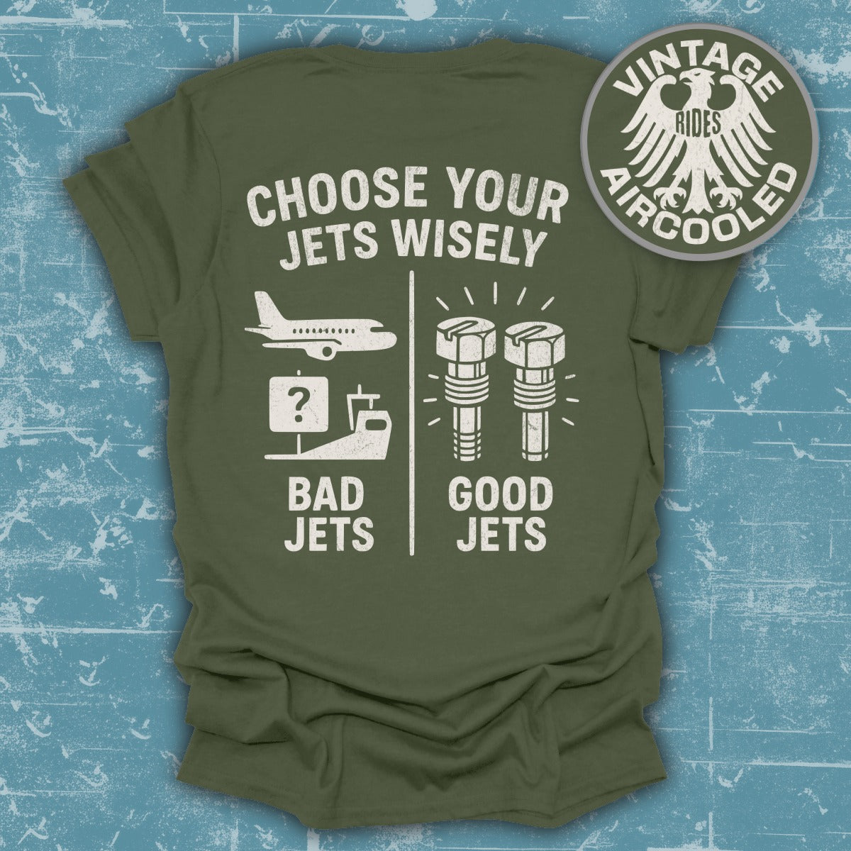 Choose Your Jets Wisely Vintage Rides T-shirt product