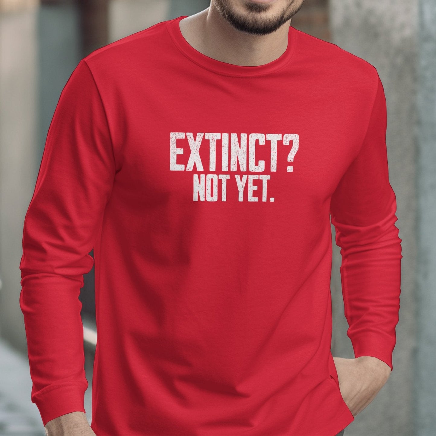 Extinct Not Yet Printed Long Sleeve Shirt product