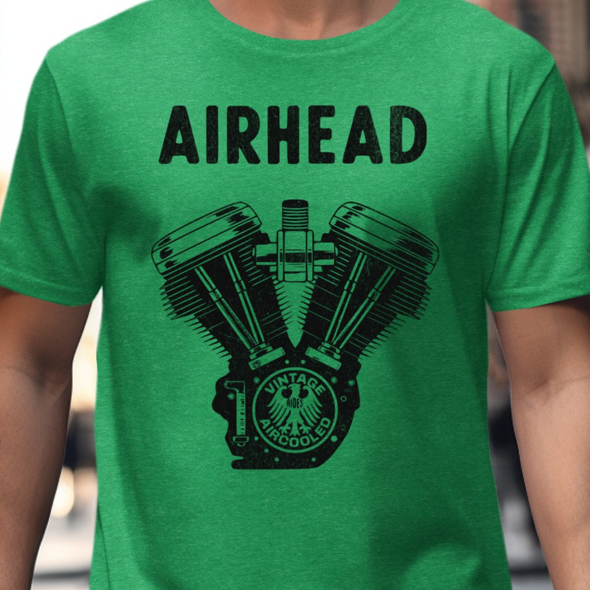 Airhead Vintage Motorcycle Engine Graphic T-Shirt product