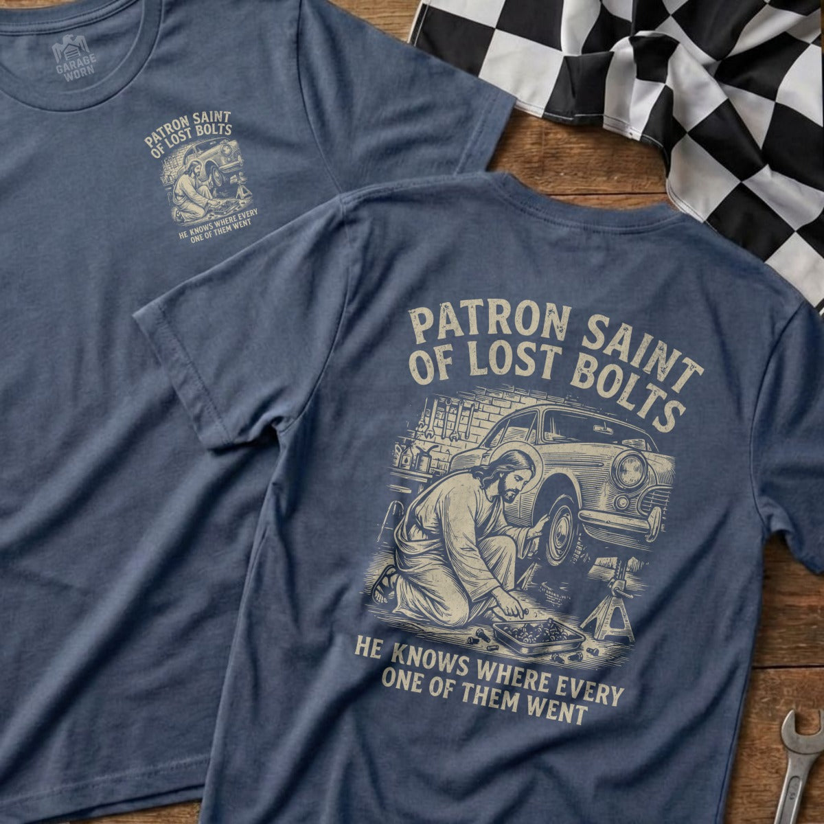 Patron Saint of Lost Bolts Jesus Mechanic Car product type