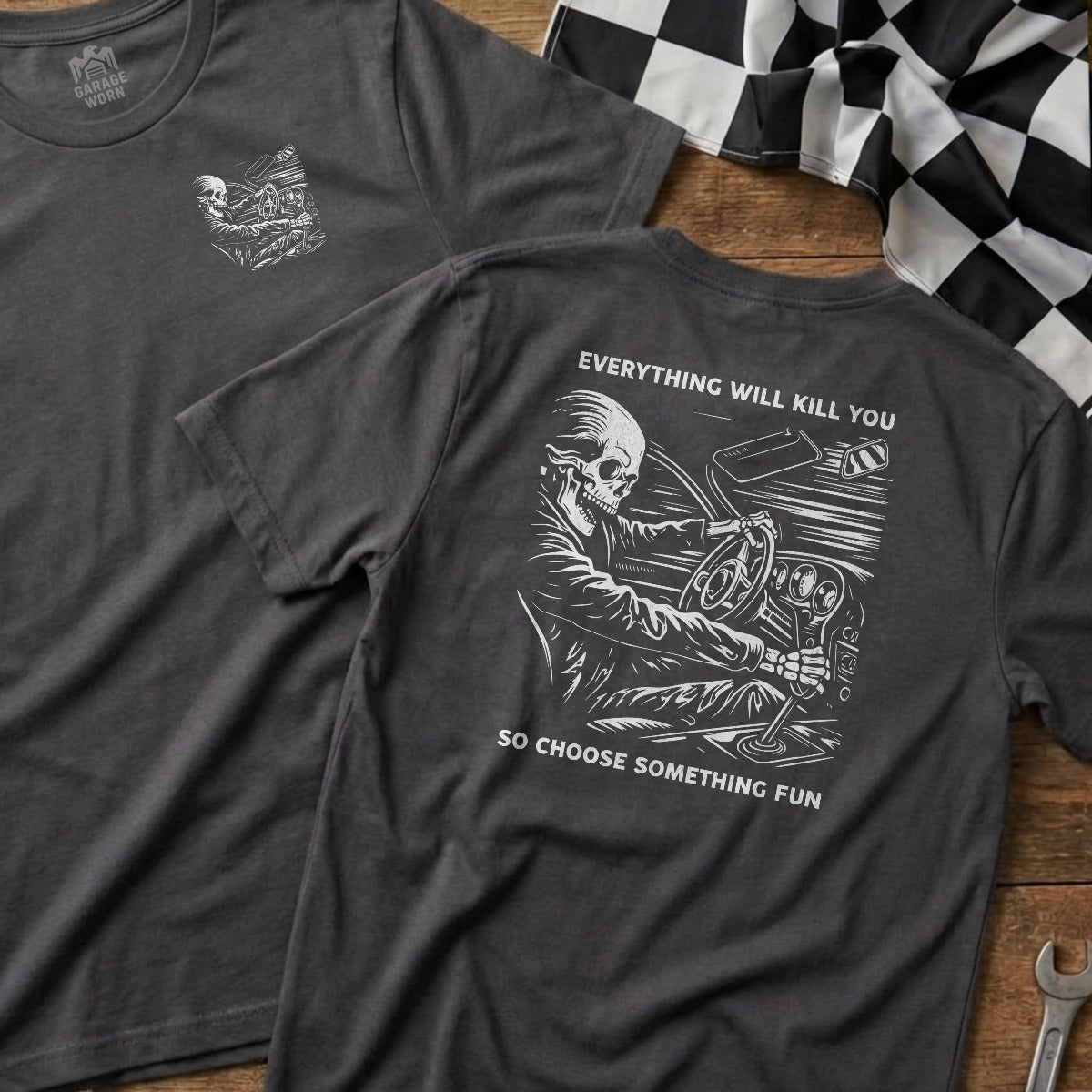 Charcoal | Left Chest + Back