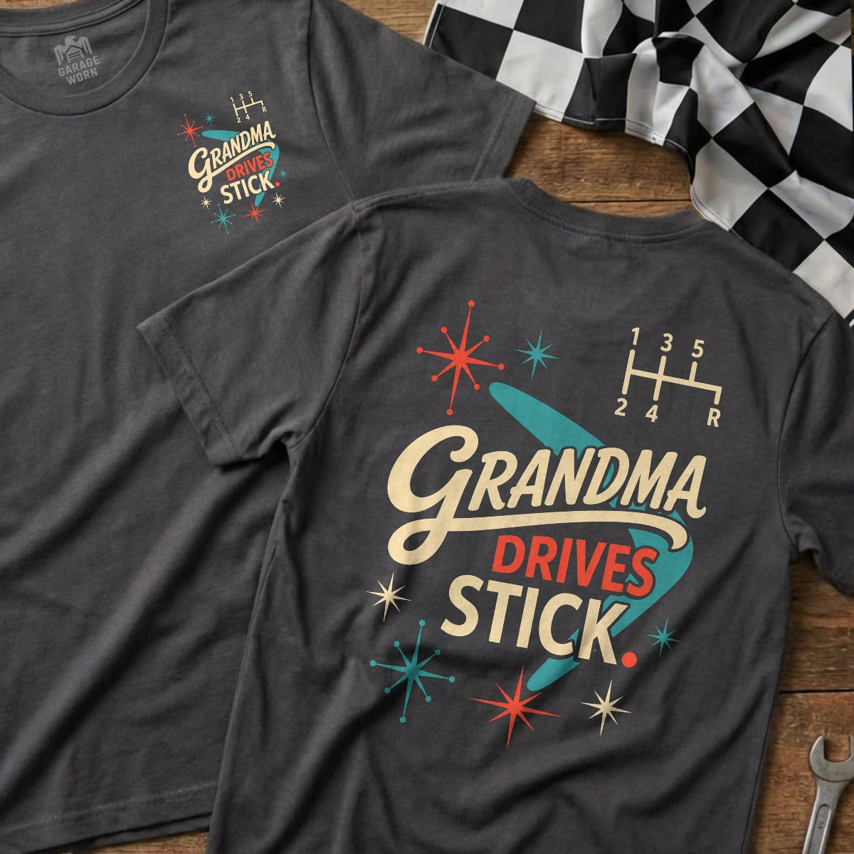 Charcoal | Front & Back