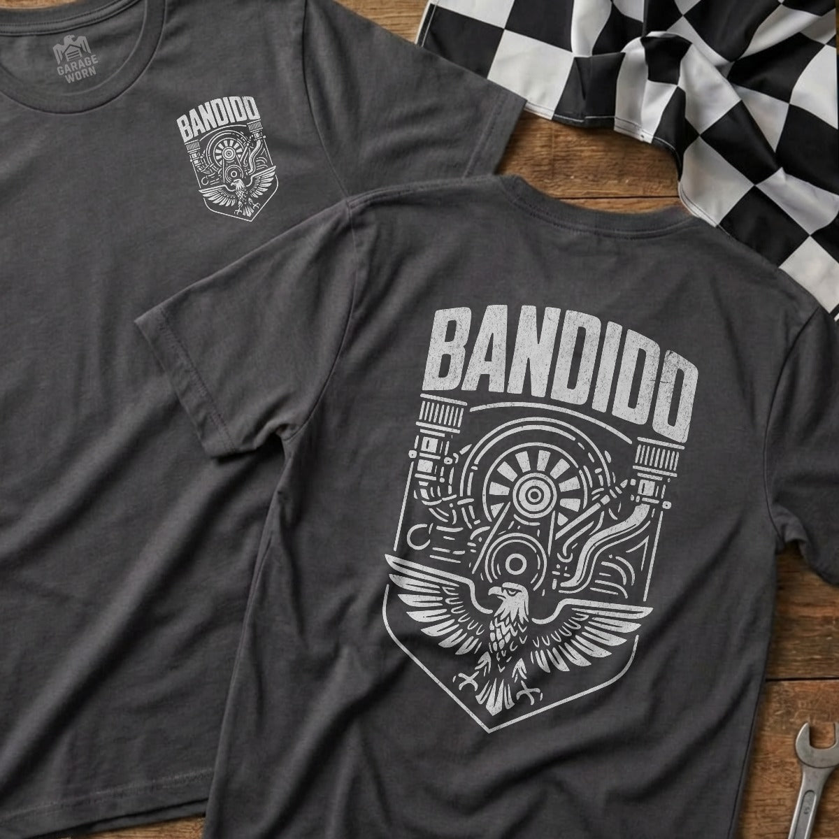 Charcoal | Left Chest + Back