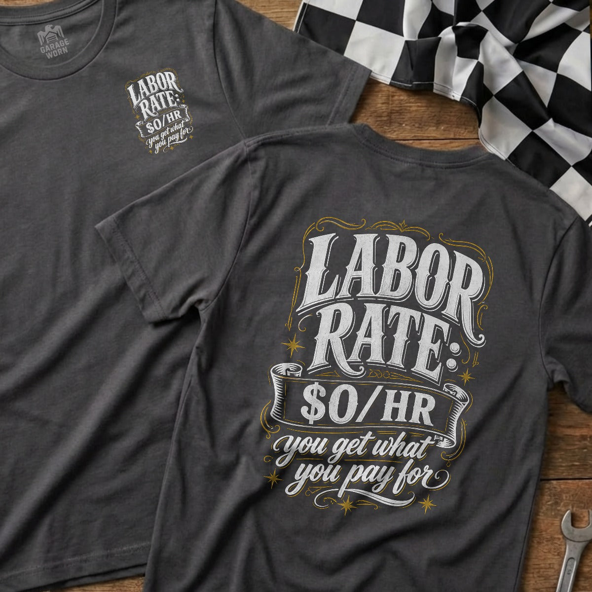 Charcoal | Front & Back