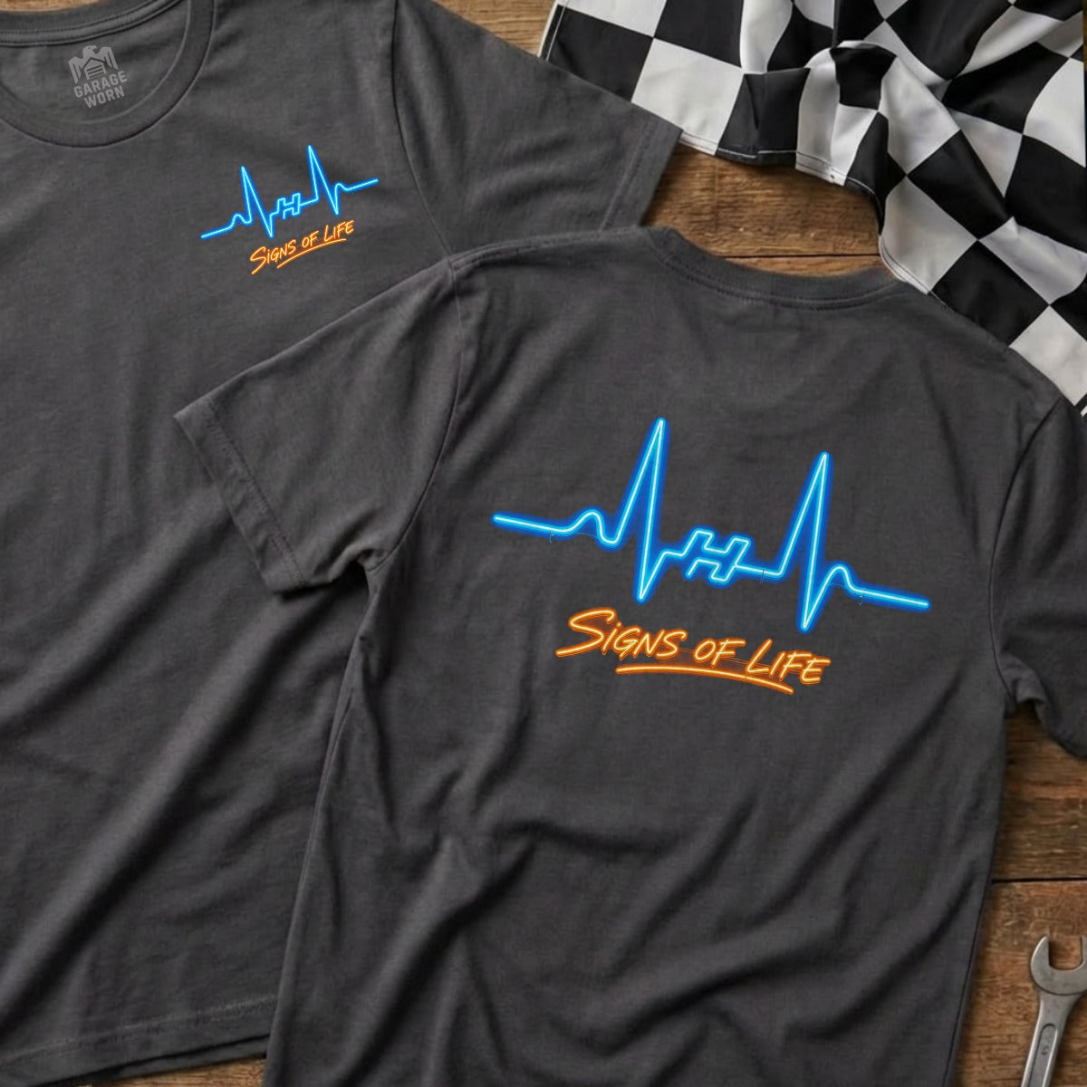 Charcoal | Left Chest + Back